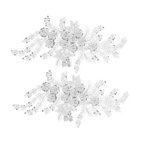 UTHCLO 2 Stück Stickerei-Spitze-Applikation Applikationen für Hochzeitskleider Stickrückpaillettenspitzenspitzen -Applikationen Stickerei Spitzenapplikationen Polyester Weiß UTHCLO 2 Stück Stickerei-Spitze-Applikation Applikationen für Hochzeitskleider Stickrückpaillettenspitzenspitzen -Applikationen Stickerei Spitzenapplikationen Polyester Weiß von UTHCLO