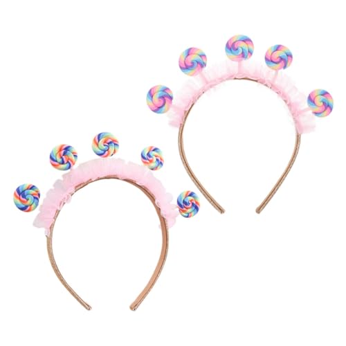 UTHCLO 2 Stück Stirnband Lollipop Design Haarreif für Mädchen Party Haarband mit Süßer Bonbon Dekoration Angenehm Tragbar für Geburtstagsfeiern und Mottopartys UTHCLO 2 Stück Stirnband Lollipop Design Haarreif für Mädchen Party Haarband mit Süßer Bonbon Dekoration Angenehm Tragbar für Geburtstagsfeiern und Mottopartys von UTHCLO