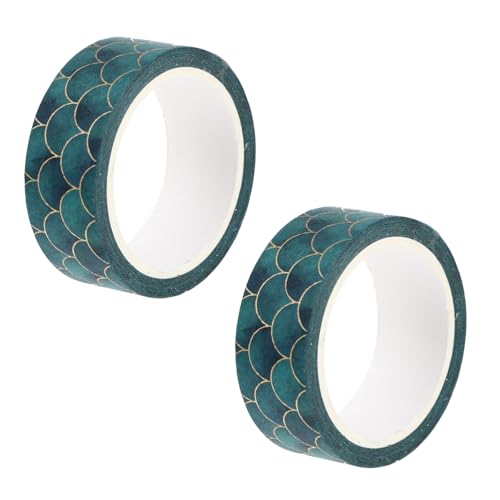 UTHCLO 2 Stück Teiliges Fischschuppen washi Tape Dekoratives DIY Klebeband aus Hochwertigem Papier Repositionierbar Rückstandsfrei Vielseitig für Basteln und Wohnaccessoires Farblich UTHCLO 2 Stück Teiliges Fischschuppen washi Tape Dekoratives DIY Klebeband aus Hochwertigem Papier Repositionierbar Rückstandsfrei Vielseitig für Basteln und Wohnaccessoires Farblich von UTHCLO