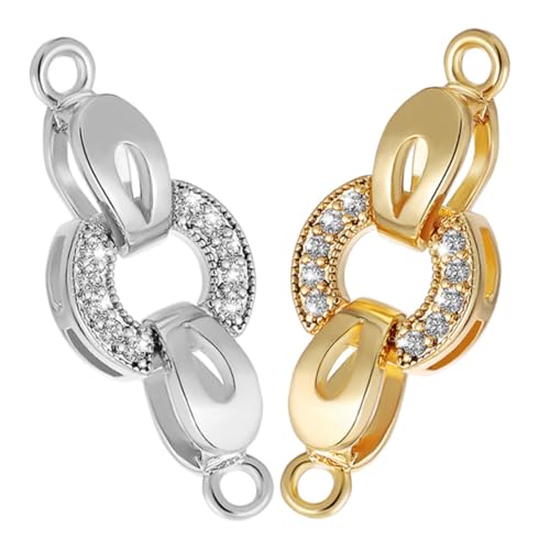 UTHCLO 2 Stück Teiliges Schmuckverschluss aus Stabilem Metall Faltverschluss für Armbänder und Halsketten Einfache Diy-anschlüsse für Handgefertigte Schmuckstücke Kompakt und UTHCLO 2 Stück Teiliges Schmuckverschluss aus Stabilem Metall Faltverschluss für Armbänder und Halsketten Einfache Diy-anschlüsse für Handgefertigte Schmuckstücke Kompakt und von UTHCLO