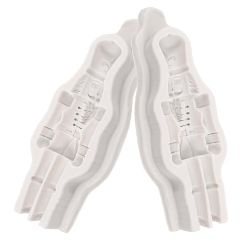 UTHCLO 2 Stück Teiliges Silikonform Nutcracker Soldat Weihnachten Epoxidharz Form für Basteln Dekoration DIY Anhänger Figur von UTHCLO