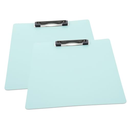 UTHCLO 2 Stück Teiliges Tragbares Klemmbrett Pastellgrün Multifunktionales Schreibbrett für Büro und Schule Stabiler Clip für Dokumente und Notizen für Lehrer und Büroangestellte von UTHCLO