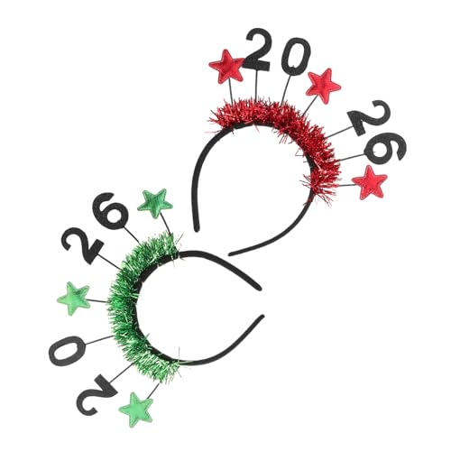 UTHCLO 2 Stück Teiliges Year Bopper Headband mit Glitzernden Sternen Festliche Partyhaarschmuck für Erwachsene Komfortable Stilvolle Kopfbedeckung für Silvesterfeiern UTHCLO 2 Stück Teiliges Year Bopper Headband mit Glitzernden Sternen Festliche Partyhaarschmuck für Erwachsene Komfortable Stilvolle Kopfbedeckung für Silvesterfeiern von UTHCLO
