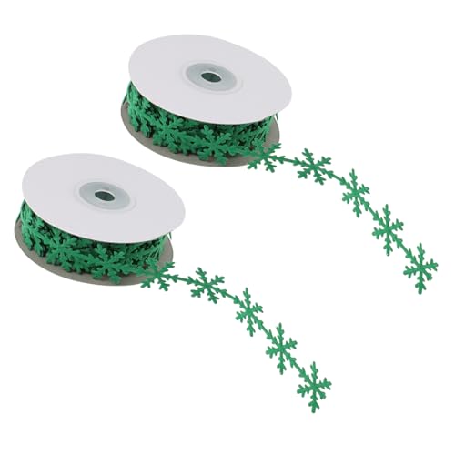 UTHCLO 2 Stück Weihnachtliche Geschenkband Schneeflockenmotiv Dekoratives Geschenkverpackungsband Grün Langlebiges Partydeko Band Farbecht Vielseitig für Geschenkboxen und Feiern Geeignet UTHCLO 2 Stück Weihnachtliche Geschenkband Schneeflockenmotiv Dekoratives Geschenkverpackungsband Grün Langlebiges Partydeko Band Farbecht Vielseitig für Geschenkboxen und Feiern Geeignet von UTHCLO