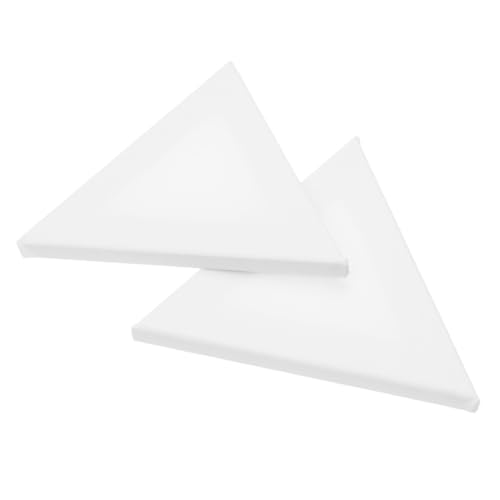 UTHCLO 2 Stücke Dreieckige Malplatten Weiß Künstler Leinwand für Acryl Öl Tempera Kreative Zeichenbretter Robust Dauerhaft Für Studenten Hobbykünstler UTHCLO 2 Stücke Dreieckige Malplatten Weiß Künstler Leinwand für Acryl Öl Tempera Kreative Zeichenbretter Robust Dauerhaft Für Studenten Hobbykünstler von UTHCLO