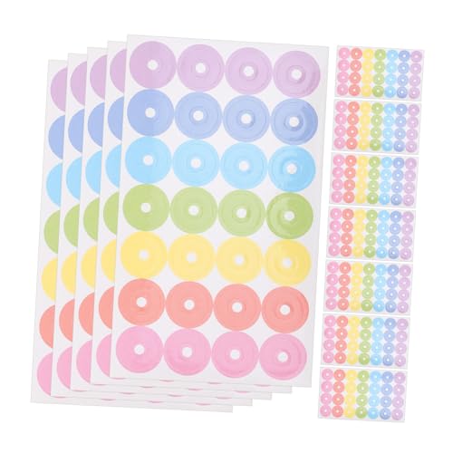 UTHCLO 20 Blatt Bunte Lochverstärker Aufkleber Selbstklebend Stabile Haftung für Ringordner und Lose Dekorative Schutzetiketten für Büro Schule Scrapbooking und Bastelprojekte UTHCLO 20 Blatt Bunte Lochverstärker Aufkleber Selbstklebend Stabile Haftung für Ringordner und Lose Dekorative Schutzetiketten für Büro Schule Scrapbooking und Bastelprojekte von UTHCLO