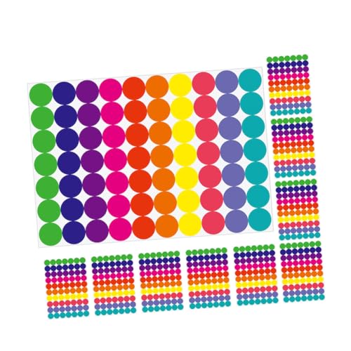 UTHCLO 20 Blatt DIY Runde Klebepunkte Aufkleber Bunte Farbige Selbstklebende Etiketten mit Beschriftbarer Oberfläche für Organisation Schule Basteln Büro UTHCLO 20 Blatt DIY Runde Klebepunkte Aufkleber Bunte Farbige Selbstklebende Etiketten mit Beschriftbarer Oberfläche für Organisation Schule Basteln Büro von UTHCLO