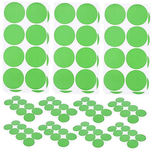 UTHCLO 20 Blatt Farbige Runde Aufkleber Selbstklebende PVC Etiketten Bunte Klebepunkte für DIY Beschriften und Klassenzimmer von UTHCLO