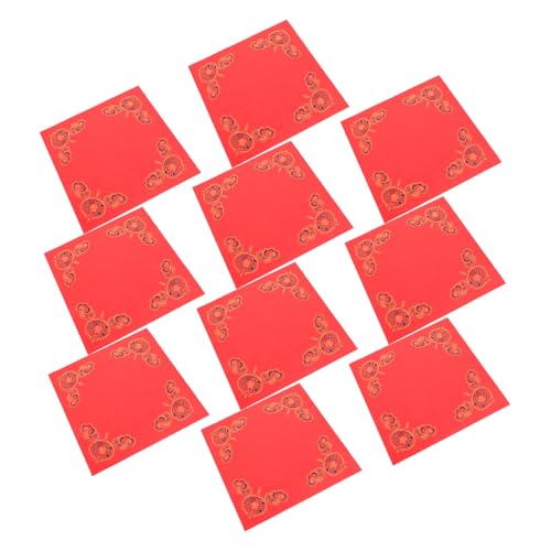 UTHCLO 20 Blatt Fu Zeichen Rotes Papier Wandsticker Blanko Chinesisches Frühlingsfest Dekoration Lunar Jahr Wanddeko Palaststil Für DIY Festtagsstimmung von UTHCLO