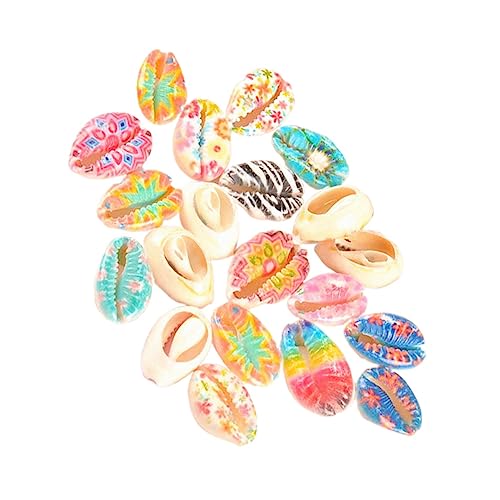 UTHCLO 20 Stück Bunte Anhänger Teiliges Set für DIY Schmuck Armband Fußkette und Ohrringe Elegantes Zubehör Natürlichem Material für Frauen und Mädchen von UTHCLO