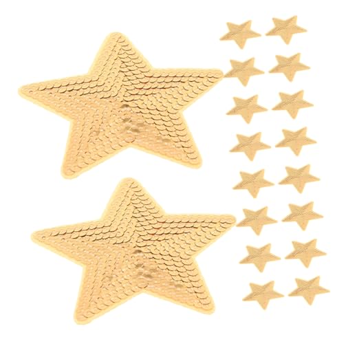 UTHCLO 20 Stück Fünf-Punkte-Sternpatch mit Pailletten Paillettenflicken zum Aufbügeln Sternenpatches zum Aufnähen Pailletten-Sternapplikation Sternpine Patches Kleideraufnäher Stoff Khaki UTHCLO 20 Stück Fünf-Punkte-Sternpatch mit Pailletten Paillettenflicken zum Aufbügeln Sternenpatches zum Aufnähen Pailletten-Sternapplikation Sternpine Patches Kleideraufnäher Stoff Khaki von UTHCLO