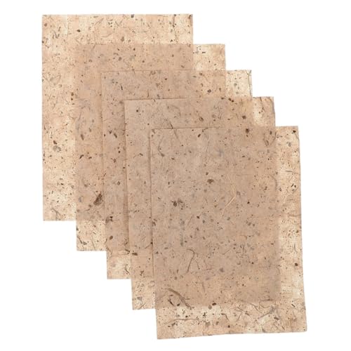 UTHCLO 20 Stück Maulbeerpapier Decoupage-Zeichenpapier Decoupage-Papier zum Basteln Kartenpapier papierrolle kreativpapier Kalligraphiepapier hausgemachtes Papier handgemachtes DIY Beige von UTHCLO
