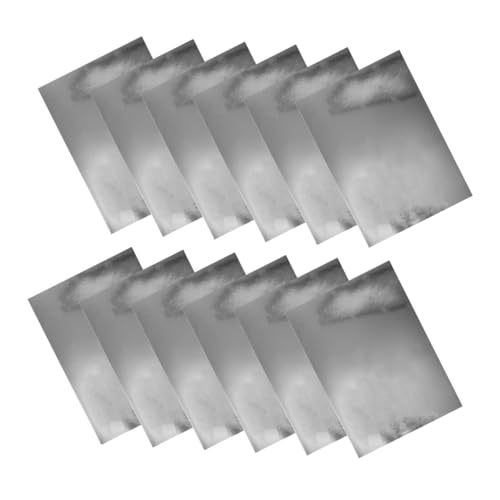 UTHCLO 20 Stück Metallspiegelpapier reflektierend Handwerk funkelnd Dekoration Sammelalbum Schimmern Verpackungseinlagen für den Versand quadratisches Faltpapier Origami-Faltpapier Silber von UTHCLO