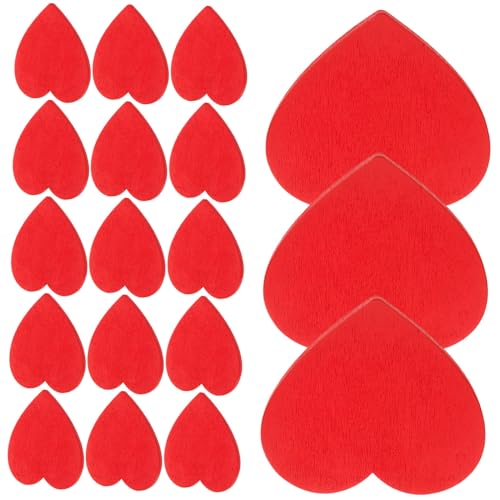 UTHCLO 20 Stück Rote Herzförmige Holzscheiben Glatte Oberfläche Leichte DIY Holzornamente für Hochzeitsdeko Bastelprojekte Geschenkanhänger und Partydekoration UTHCLO 20 Stück Rote Herzförmige Holzscheiben Glatte Oberfläche Leichte DIY Holzornamente für Hochzeitsdeko Bastelprojekte Geschenkanhänger und Partydekoration von UTHCLO