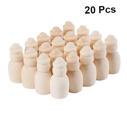 UTHCLO 20 Stück Teiliges DIY Holzpuppen Bastelset für Bemalbare Holzfiguren mit Glatter Oberfläche Inspirierendes Malspielzeug Fantasie und Feinmotorik Sicher und Langlebig UTHCLO 20 Stück Teiliges DIY Holzpuppen Bastelset für Bemalbare Holzfiguren mit Glatter Oberfläche Inspirierendes Malspielzeug Fantasie und Feinmotorik Sicher und Langlebig von UTHCLO