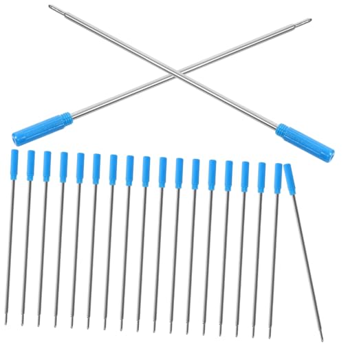 UTHCLO 20 Stück Teiliges Gel Kugelschreiber Nachfüllminen Mittlere Spitze Blaue Tintenroller Nachfüllungen für Büro und Schüler Gleichmäßiger Tintenfluss Kratzfrei Langlebig UTHCLO 20 Stück Teiliges Gel Kugelschreiber Nachfüllminen Mittlere Spitze Blaue Tintenroller Nachfüllungen für Büro und Schüler Gleichmäßiger Tintenfluss Kratzfrei Langlebig von UTHCLO