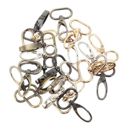 UTHCLO 20 Stück Teiliges Handtaschen Schnellverschluss Karabiner aus Legierung Drehbarer Schlüsselring mit Sicherem Schnappverschluss Vielseitig für DIY Taschen Schlüsselanhänger und UTHCLO 20 Stück Teiliges Handtaschen Schnellverschluss Karabiner aus Legierung Drehbarer Schlüsselring mit Sicherem Schnappverschluss Vielseitig für DIY Taschen Schlüsselanhänger und von UTHCLO