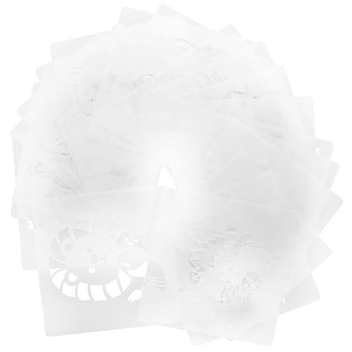 UTHCLO 20 Stück Teiliges Malvorlagen aus Kunststoff Wiederverwendbare Tier Schablonen Transparent Robust für Basteln Malen mit Stiften Farben und Spray Originelles DIY von UTHCLO