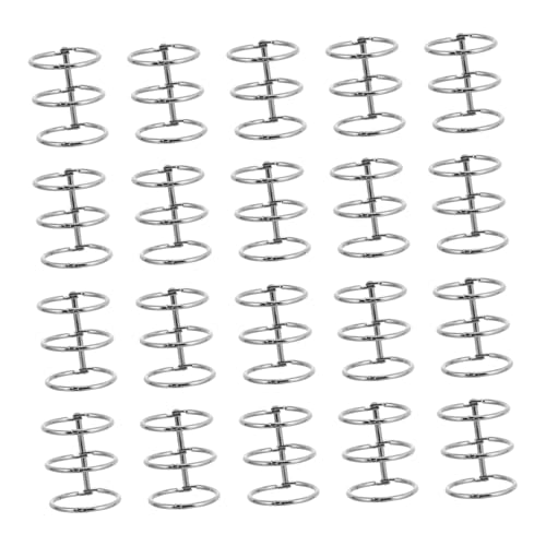 UTHCLO 20 Stück Teiliges Metall Snap Ringe für DIY Schreibhefte Langlebige Binder Ringe mit Festem Verschluss Geeignet für Lose und Notizbücher Praktische Ringordner Clips UTHCLO 20 Stück Teiliges Metall Snap Ringe für DIY Schreibhefte Langlebige Binder Ringe mit Festem Verschluss Geeignet für Lose und Notizbücher Praktische Ringordner Clips von UTHCLO