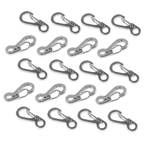 UTHCLO 20 Stück Teiliges Mini Karabiner aus Rostfreiem Zinklegierungsmaterial Stabiler Schnellverschlussclip Kompakt und Langlebig für Schmuckzubehör und Outdoor Anwendungen UTHCLO 20 Stück Teiliges Mini Karabiner aus Rostfreiem Zinklegierungsmaterial Stabiler Schnellverschlussclip Kompakt und Langlebig für Schmuckzubehör und Outdoor Anwendungen von UTHCLO