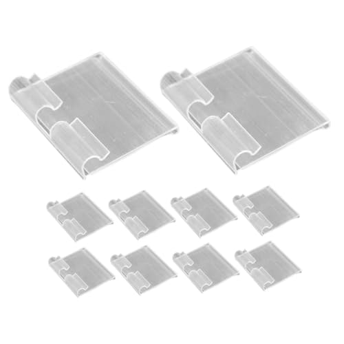 UTHCLO 20 Stück Teiliges PVC Preisschildhalter Transparente Regal etiketten Halter Einsetzbar für Supermarkt Einzelhandel und Warenpräsentation Langlebig und Einfach zu Befestigen von UTHCLO