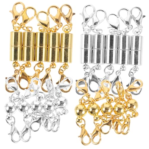 UTHCLO 20 Stück Teiliges Schmuck Magnetverschluss Stabile Metall Clasps für Halsketten und Armbänder Langlebig Leicht für DIY Schmuckherstellung und Reparatur Vielseitig Einsetzbar UTHCLO 20 Stück Teiliges Schmuck Magnetverschluss Stabile Metall Clasps für Halsketten und Armbänder Langlebig Leicht für DIY Schmuckherstellung und Reparatur Vielseitig Einsetzbar von UTHCLO