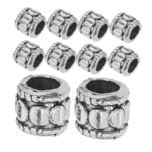 UTHCLO 20 Stück Teiliges Tibetische Legierungs zwischenperlen mit Großem Loch Metallische Schmuckperlen für DIY Armbänder und Halsketten Langlebige Einfach Auffädelbare Spacer für UTHCLO 20 Stück Teiliges Tibetische Legierungs zwischenperlen mit Großem Loch Metallische Schmuckperlen für DIY Armbänder und Halsketten Langlebige Einfach Auffädelbare Spacer für von UTHCLO