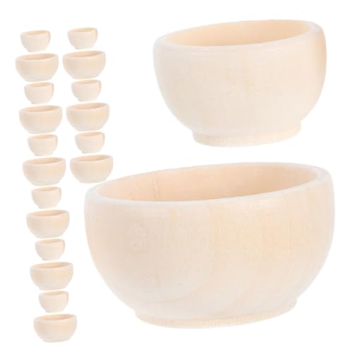 UTHCLO 20 Stück Teiliges Unbemalte Mini holzschalen für Bastelprojekte Naturbelassene Kleine Kunsthandwerks schälchen für DIY malerei und Kreative Wohnaccessoires UTHCLO 20 Stück Teiliges Unbemalte Mini holzschalen für Bastelprojekte Naturbelassene Kleine Kunsthandwerks schälchen für DIY malerei und Kreative Wohnaccessoires von UTHCLO