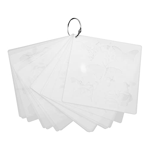UTHCLO 20 Stück Teiliges Wiederverwendbare Waschbare Malvorlagen Blumen und Pflanzen Schablonen für DIY Wandgestaltung Bastelprojekte Scrapbooking Vielseitige Malvorlagen für Kreative von UTHCLO