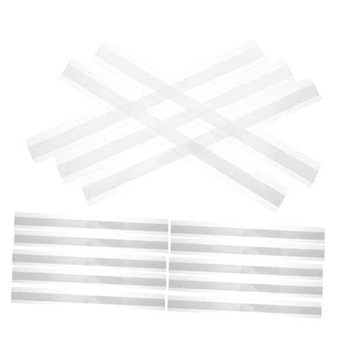 UTHCLO 20 Stück Transparente Selbstklebende Preisschild-halter aus Kunststoff Langlebige Klare Etikettenhalter für Regale im Einzelhandel Schnelle Befestigung Sichtbarkeit Geeignet für von UTHCLO