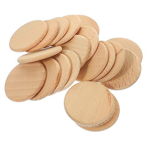 UTHCLO 20 Stück Unlackierte Holzscheiben Buchenholz Runde Holzplatten für DIY Bastelprojekte Kreative Bastelmaterialien für Hochzeiten und Partys UTHCLO 20 Stück Unlackierte Holzscheiben Buchenholz Runde Holzplatten für DIY Bastelprojekte Kreative Bastelmaterialien für Hochzeiten und Partys von UTHCLO