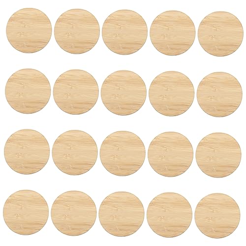 UTHCLO 20 Stück Unlackierte Rundholzplatten für DIY Malerei Große Rohlinge zum Basteln Kinderhandwerk und Kreative Projekte Doppelseitig Nutzbar für Geschenkanhänger und Lesezeichen UTHCLO 20 Stück Unlackierte Rundholzplatten für DIY Malerei Große Rohlinge zum Basteln Kinderhandwerk und Kreative Projekte Doppelseitig Nutzbar für Geschenkanhänger und Lesezeichen von UTHCLO