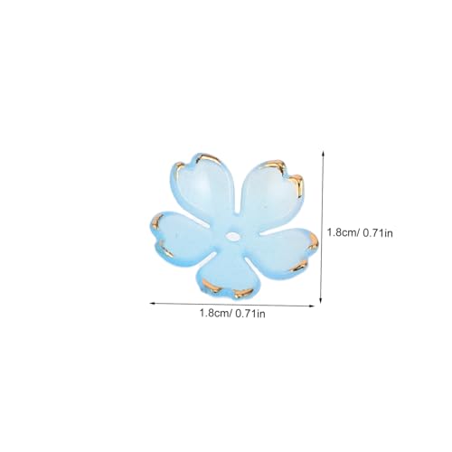 UTHCLO 200 Stück Acryl Blütenperlen Kappen mit Farbverlauf Fünf-petal Spacer für Schmuckherstellung DIY Basteln Leichte Dekorative Bead Caps für Halsketten Armbänder und UTHCLO 200 Stück Acryl Blütenperlen Kappen mit Farbverlauf Fünf-petal Spacer für Schmuckherstellung DIY Basteln Leichte Dekorative Bead Caps für Halsketten Armbänder und von UTHCLO