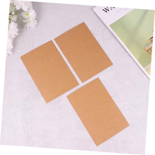 UTHCLO 200 Stück Blanko Kraftpapier Kartenrohlinge aus Stabilem Karton Vielseitige DIY Postkarten Grußkarten und Notizkarten zum Beschriften für Kreative Grüße an Familie Freunde von UTHCLO