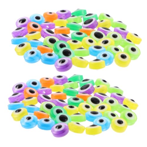 UTHCLO 200 Stück Bunte Flache Runde Augenperlen Lose Schmuckperlen für DIY Armbänder Halsketten Basteln Handgefertigte Spacer Perlen Zubehör UTHCLO 200 Stück Bunte Flache Runde Augenperlen Lose Schmuckperlen für DIY Armbänder Halsketten Basteln Handgefertigte Spacer Perlen Zubehör von UTHCLO