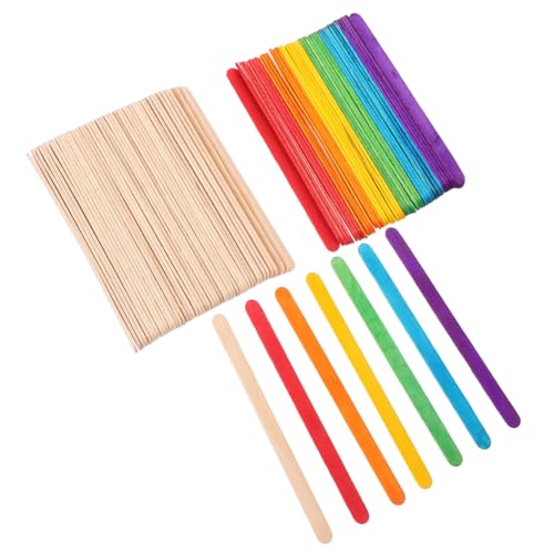 UTHCLO 200 Stück Bunte Holzstäbchen für Bastelprojekte Teiliges Natürlichen Farbigen Eisstielen für Diy Kunst Schulprojekte und Pflanzenetiketten Sicher UTHCLO 200 Stück Bunte Holzstäbchen für Bastelprojekte Teiliges Natürlichen Farbigen Eisstielen für Diy Kunst Schulprojekte und Pflanzenetiketten Sicher von UTHCLO