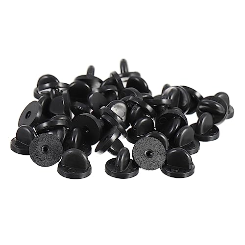 UTHCLO 200 Stück PVC Pin Backs für Broschen Robuste Ersatzverschlüsse mit Sicherem Halt für Anstecknadeln Ansteckbuttons und Schmuck für und Namensschilder von UTHCLO