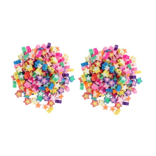 UTHCLO 200 Stück Polymer Clay Perlen Bunte Pastell Sternperlen für Armbänder DIY Schmuckherstellung Weiche Spacer Charms für Handwerk und Accessoires UTHCLO 200 Stück Polymer Clay Perlen Bunte Pastell Sternperlen für Armbänder DIY Schmuckherstellung Weiche Spacer Charms für Handwerk und Accessoires von UTHCLO