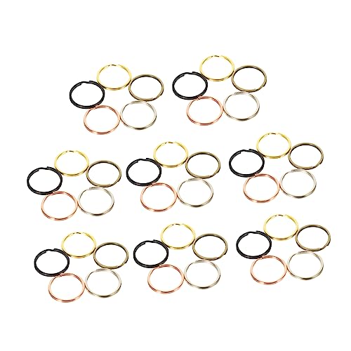 UTHCLO 200 Stück Retro Schlüsselringe Metallringe für DIY Projekte Tragbare Schlüsselanhänger Robuste Split Ringe für Schlüsselbund und Bastelarbeiten von UTHCLO