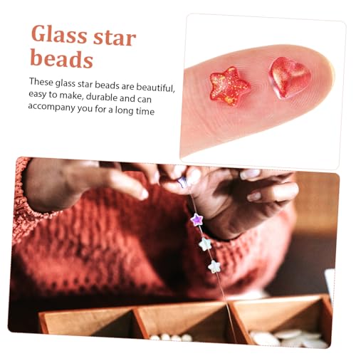UTHCLO 200 Stück Teiliges Bunte Glasperlen Sterne Herzform Glatte DIY Schmuckperlen für Armband Kette Basteln Vielseitige Fädelperlen für Kreative Schmuckherstellung und Dekoration UTHCLO 200 Stück Teiliges Bunte Glasperlen Sterne Herzform Glatte DIY Schmuckperlen für Armband Kette Basteln Vielseitige Fädelperlen für Kreative Schmuckherstellung und Dekoration von UTHCLO