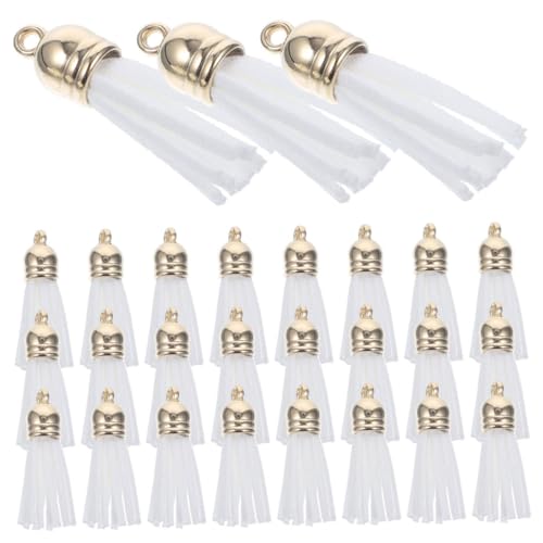UTHCLO 200 Stück Weiße Leder Quasten für Schmuckherstellung Leichte DIY Schlüsselanhänger und Taschenanhänger Handliche Bastel-accessoires für Armbänder Halsketten Ohrringe und UTHCLO 200 Stück Weiße Leder Quasten für Schmuckherstellung Leichte DIY Schlüsselanhänger und Taschenanhänger Handliche Bastel-accessoires für Armbänder Halsketten Ohrringe und von UTHCLO