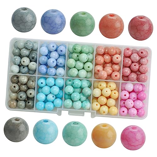 UTHCLO 200Stücke Perlen DIY Schmuckzubehör für Bastelprojekte Glasperlen mit Löchern für Armbänder und Mehr Hochwertiges Material UTHCLO 200Stücke Perlen DIY Schmuckzubehör für Bastelprojekte Glasperlen mit Löchern für Armbänder und Mehr Hochwertiges Material von UTHCLO
