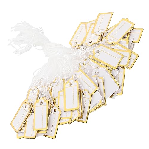 UTHCLO 200Stücke Preisschilder für Schmuck und Kleidung Transparente mit Schnur Einfache Installation für Preisgestaltung und Inventarverwaltung von UTHCLO