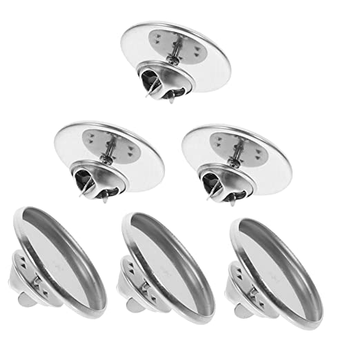 UTHCLO 20Sätze Brosche Basen DIY Stillschalen für Anstecker und Abzeichen Kompatibel mit Verschiedenen Designs für Basteln und Schmuckherstellung von UTHCLO