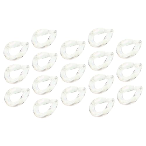 UTHCLO 20Stücke DIY Armbandschnallen Acryl Ab Farben für Handyanhänger und Schmuckherstellung Leichte und Kompakte Verbindungselemente für Kreative Projekte und von UTHCLO