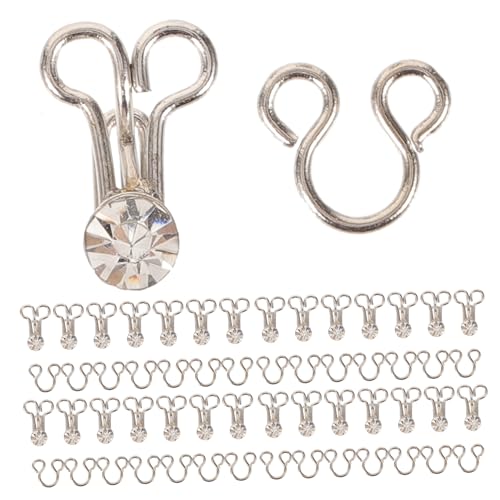 UTHCLO 20Stücke Nähhaken und Ösenverschluss Unsichtbare Haken für Kleidung Bhs und Hosen für Nähprojekte und DIY Bastelarbeiten Retro Design für Zusätzlichen Charme von UTHCLO