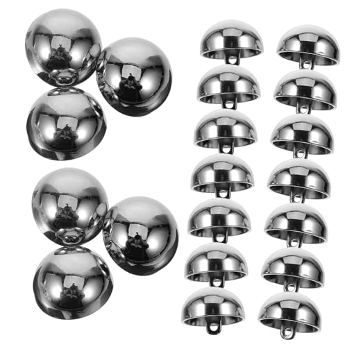 UTHCLO 20Stücke Schaftknöpfe Metall Halbrund Anzugknöpfe für Jacken und Mäntel für DIY Nähprojekte und Gestaltungen Silberfarben UTHCLO 20Stücke Schaftknöpfe Metall Halbrund Anzugknöpfe für Jacken und Mäntel für DIY Nähprojekte und Gestaltungen Silberfarben von UTHCLO