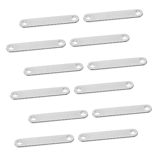 UTHCLO 20Stücke Verbindungsstangen für DIY Armbänder und Anhänger Rechteckige Schmuckverbinder Glänzend Poliert für Designs und Besondere Anlässe von UTHCLO