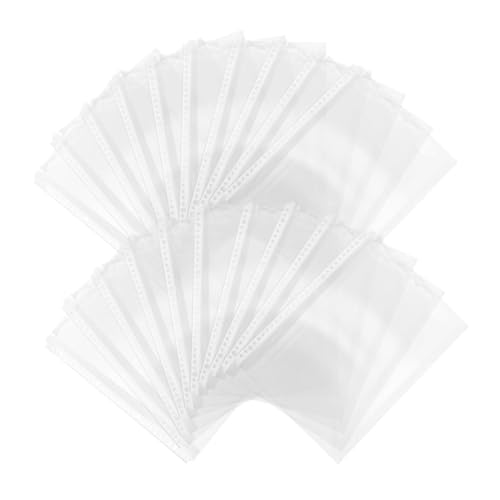 UTHCLO 20pcs 30 Loch Stempel Klare Kunststoffdokumentordner Umhüllt Die Dateiordner Dokument Wallet Block Lösches Kunststoffordner Für Buchstabenfotos von UTHCLO