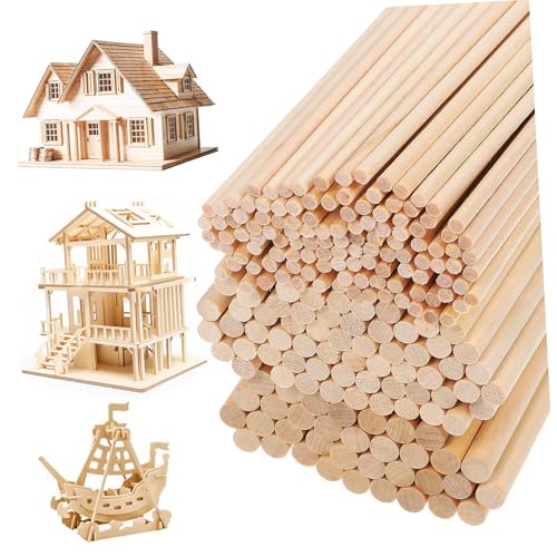 UTHCLO 215 Stk. Teiliges Birkenholz Rundstäbe Lange Holzdübel Präzise Gefertigte Bastelstäbe für DIY Modellbau Handwerk und Dekoration Vielseitig und Robust UTHCLO 215 Stk. Teiliges Birkenholz Rundstäbe Lange Holzdübel Präzise Gefertigte Bastelstäbe für DIY Modellbau Handwerk und Dekoration Vielseitig und Robust von UTHCLO